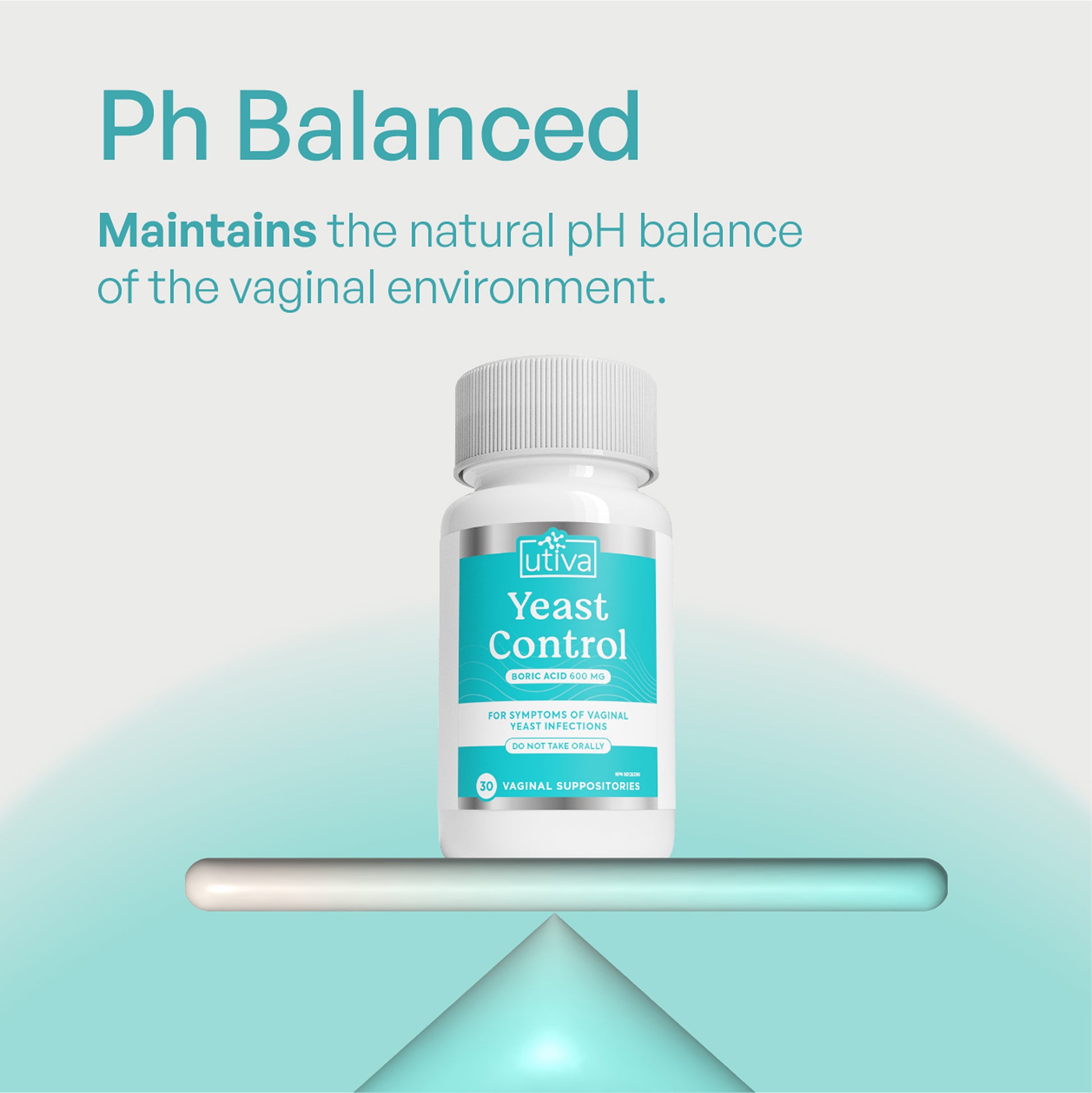 Yeast Control (Boric Acid Suppositories) - Utiva